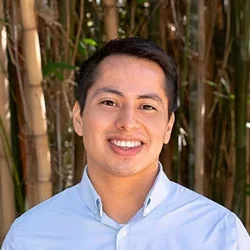 Erik Martinez with Garden Background