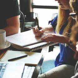 People working together around a table
