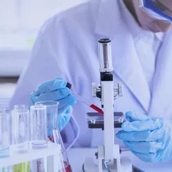 Researcher in a lab