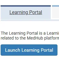 Learning Portal tab in MedHub