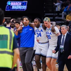 Sports medicine physicians helping injured UCLA basketball players