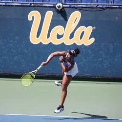UCLA women’s tennis player Jada Hart during a match 