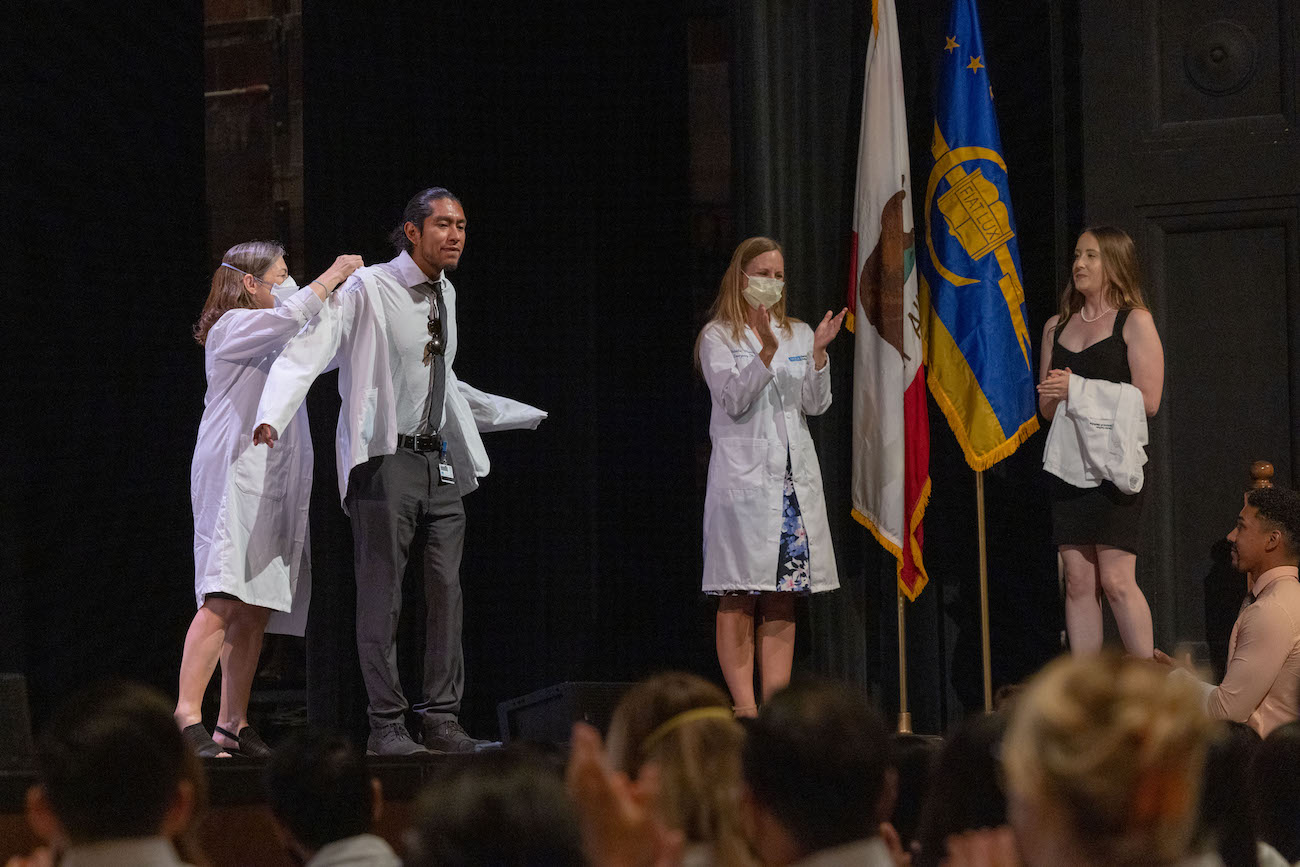 Faustino Gonzalez Barrales during his White Coat Ceremony
