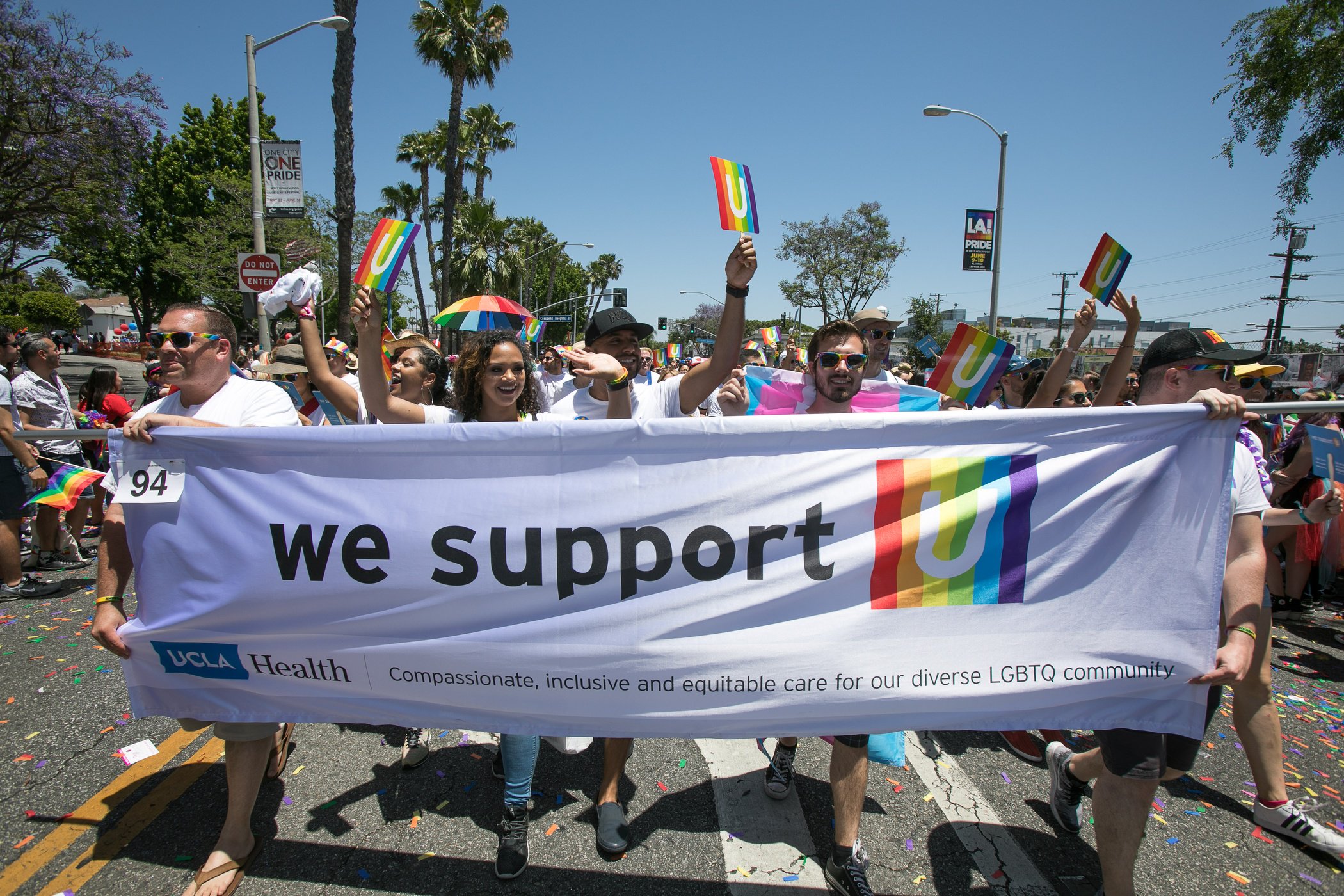 UCLA community at the Pride parade