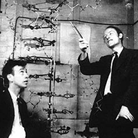 James Watson & Francis Crick in 1953 - Researching metabolism