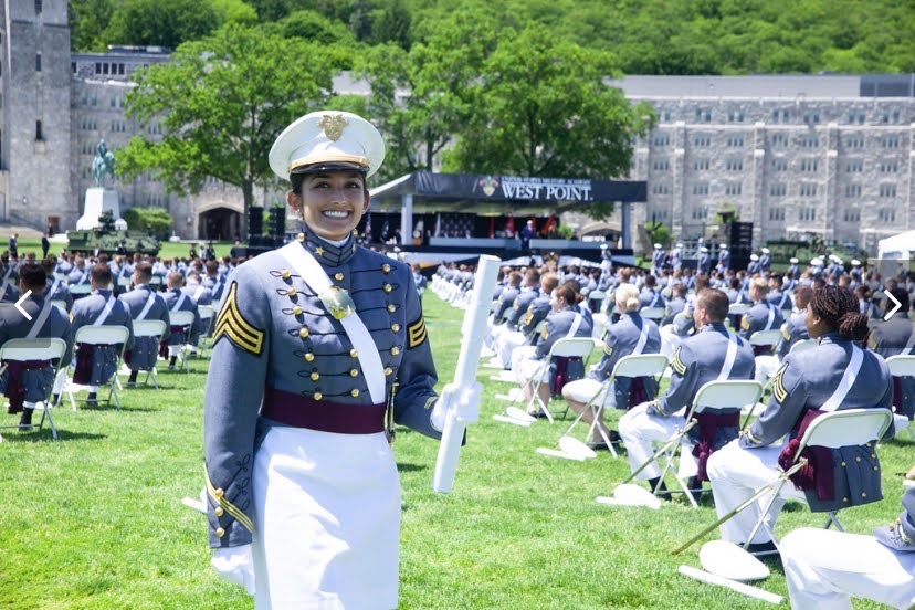 Kajol Maheshwari at her West Point graduation