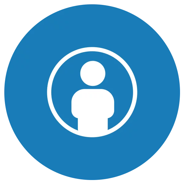 Blue and white icon representing bubble baby syndrome