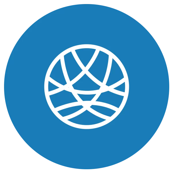 Blue and white icon representing a detachable coil