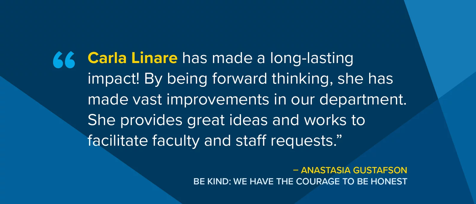 CNS Linare Recognition Quote