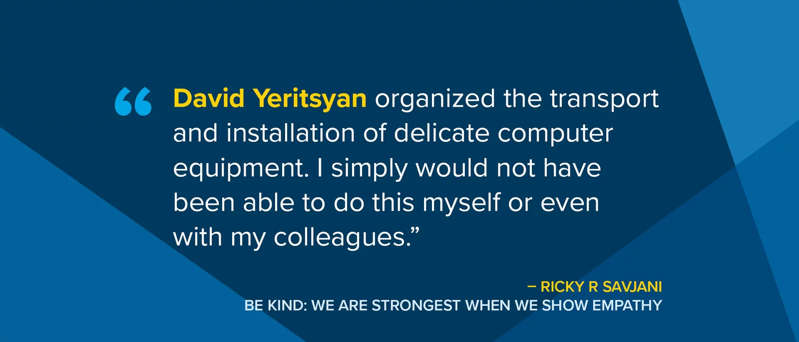 CNS Yeritsyan Recognition Quote