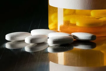 Pills and pill bottle