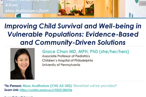 Improving Child Survival and Well-being in Vulnerable Populations: Evidence-Based and Community-Driven Solutions