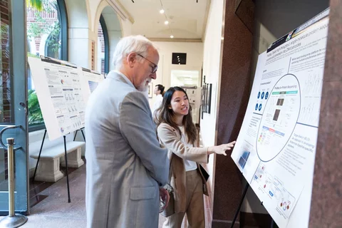 Jessica Hong, MD, a STAR trainee and internal medicine resident, with Stephen Cannon, MD, PhD