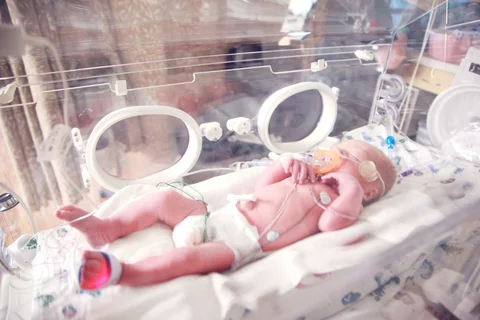 What's It Like to Be a Neonatologist? Baby in NICU Incubator