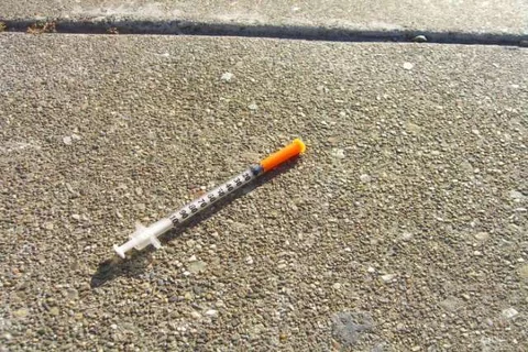 Needle in the street