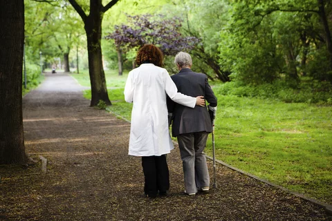 Cure for Loneliness A Companion Walks with an Elderly Patient