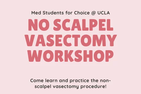 MSFC is hosting a no scalpel vasectomy workshop to teach students this procedure and to discuss reproductive health.