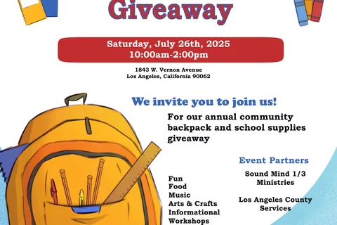 Backpack give away