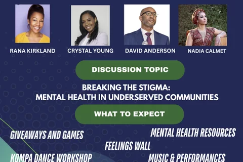 Flyer for Black Mental Health Awareness Event