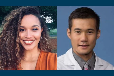 Mirella Diaz-Santos, PhD and Timothy Chang, MD PhD
