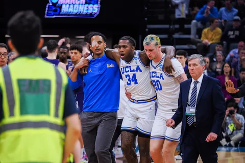 Sports medicine physicians helping injured UCLA basketball players
