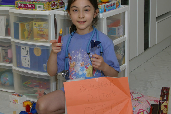 Medical student Clare Moffatt, pictured here as a child, shares her story of becoming a doctor 