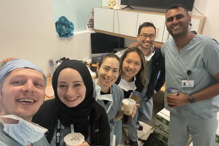 UCLA medical student Reem Karmouta, pictured during rotations, discusses matching into residency.