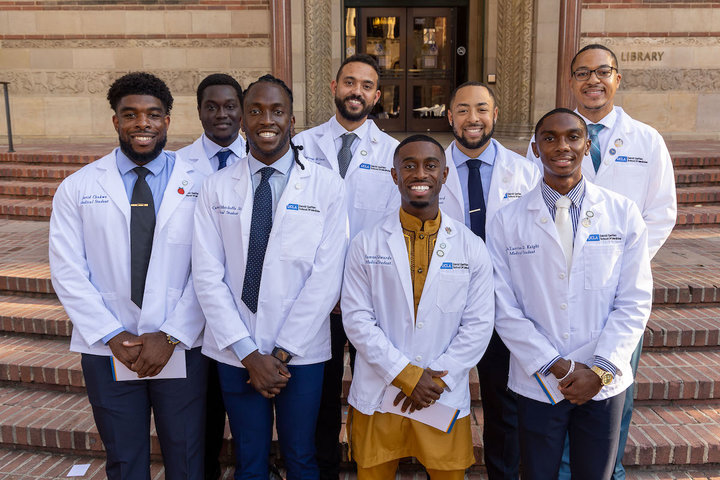 Medical student Samuel Edwards and his classmates