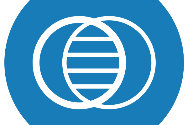 Blue and white icon representing tissue matching