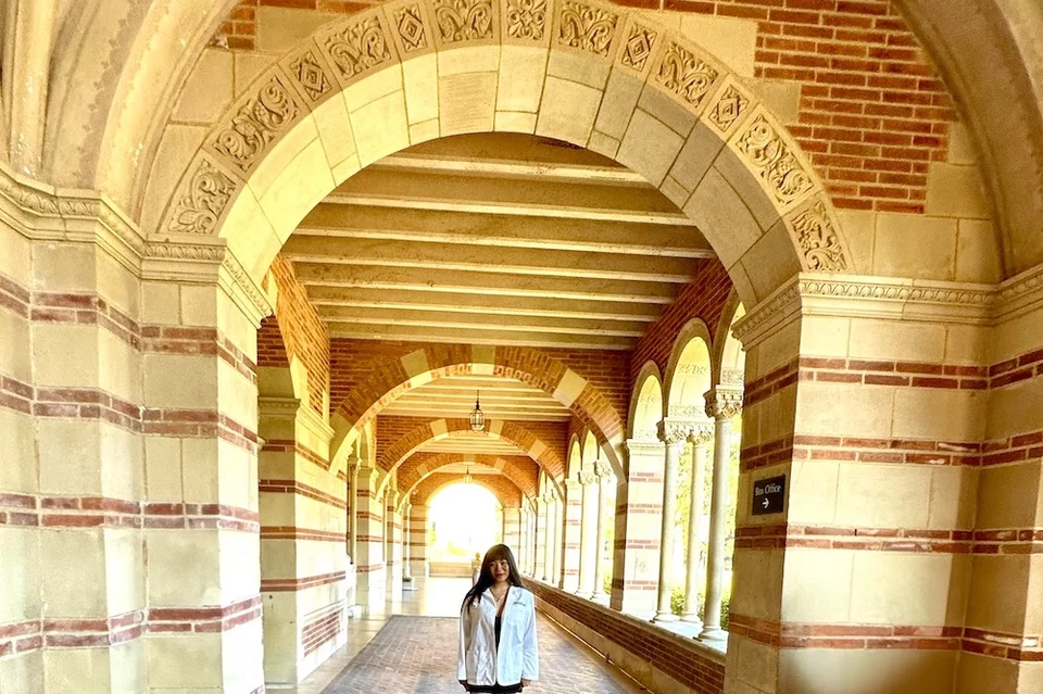 Medical student Joy Xu, pictured here, shares her story of becoming a doctor.