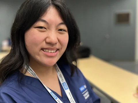 Student intern of the Turner-UCLA Allied Health Internship Program.