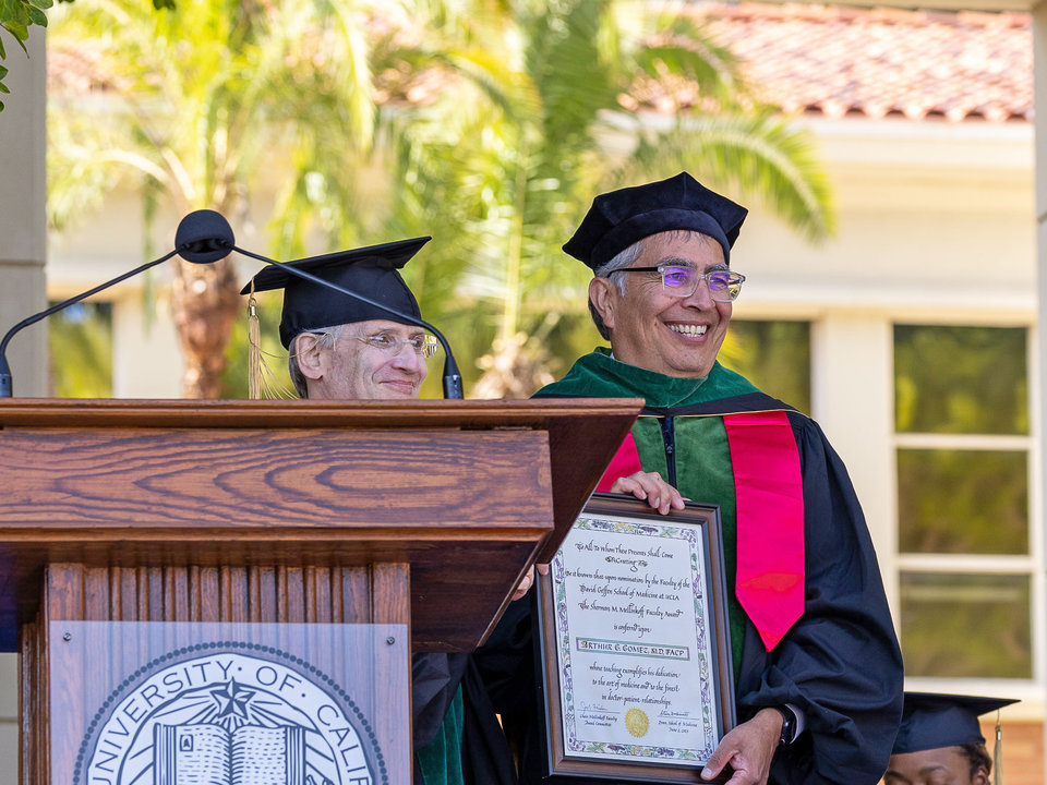 Art Gomez, MD, FACP honored with Sherman M. Mellinkoff Faculty Award