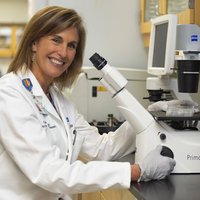 “Helping women with gynecologic malignancies to live longer and better lives has not only been my lifelong commitment, but this quest has also greatly enriched my own life,” said Dr. Beth Karlan. (Photo by Joshua Sudock/UCLA Health)