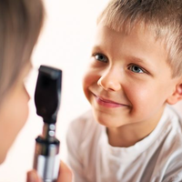 Sensation and Perception Not Accurate Child Receiving Vision Test