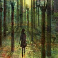Eating Disorder Symptoms Types Treatment Abstract of Female Walking Through Forest of Forks