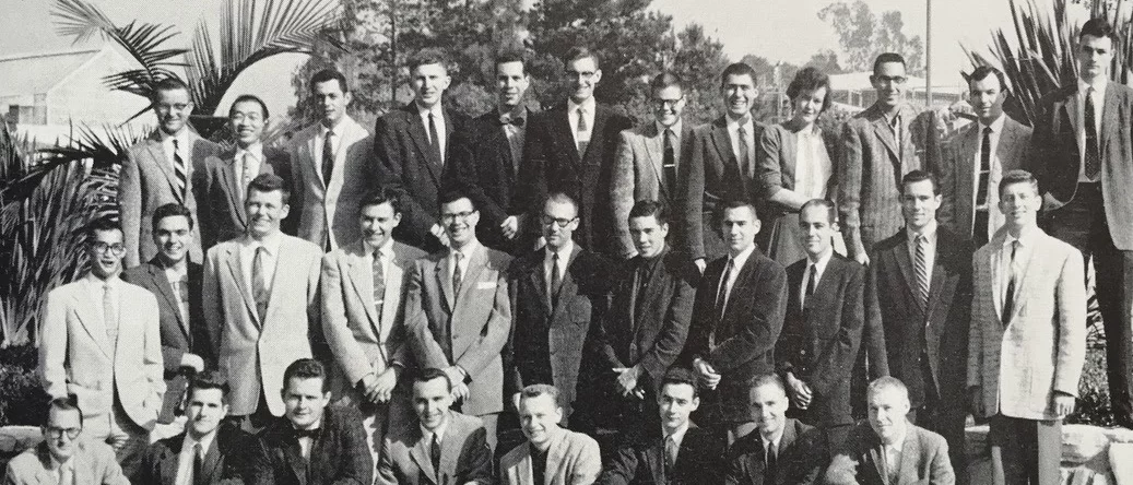Group photo of medical students from the Class of 1961