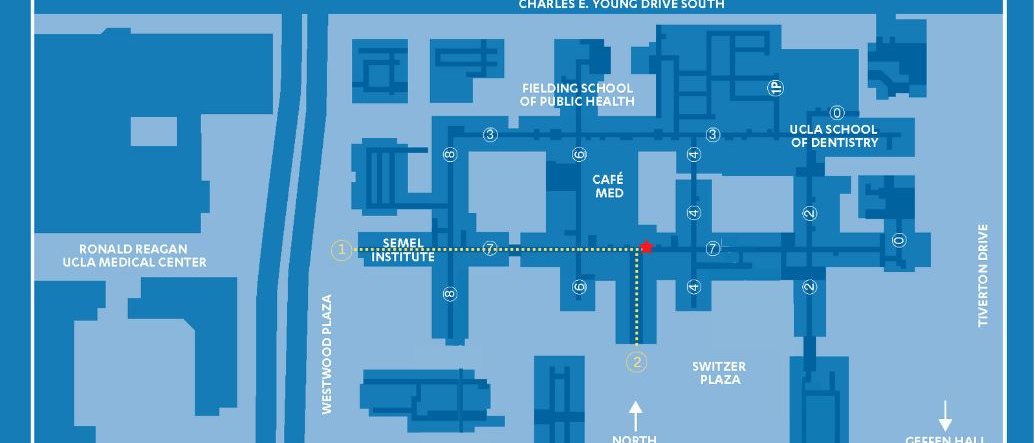 Map with directions to the Behavioral Wellness Center