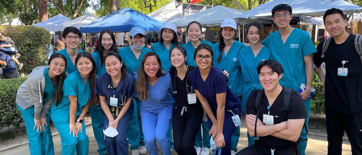 Ayesha Ng, pictured with a group of students and colleagues, shares her story of becoming a doctor 