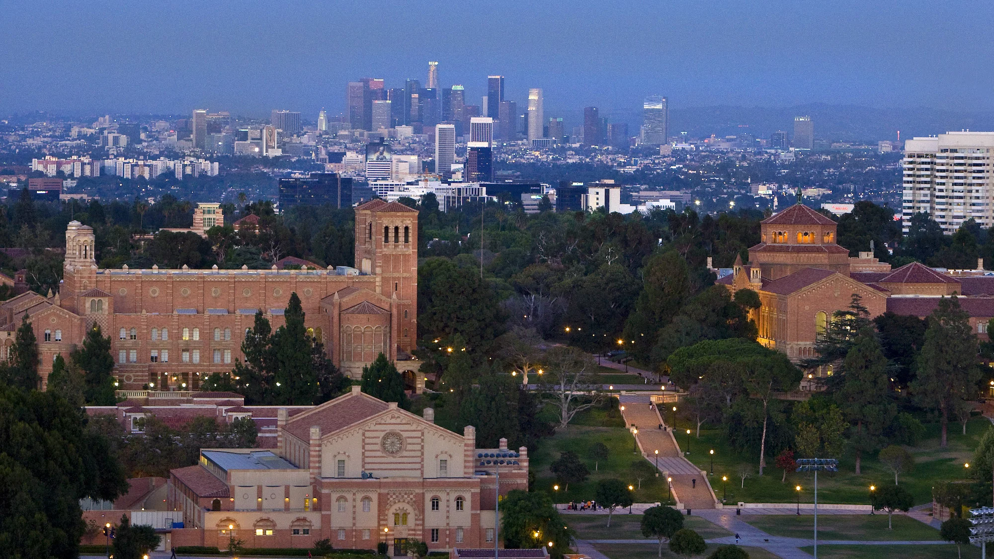 View of the the UCLA skyline