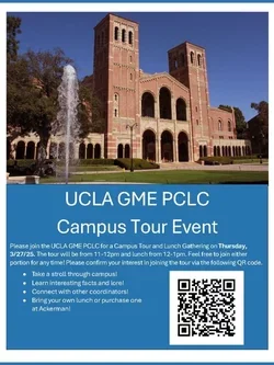 Flyer for the 2025 GME Program Coordinator Campus Tour Event