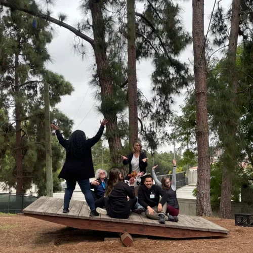 Program coordinators at the PC retreat 2025 in the UCLA rec center