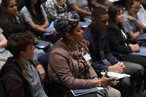 Audience with students