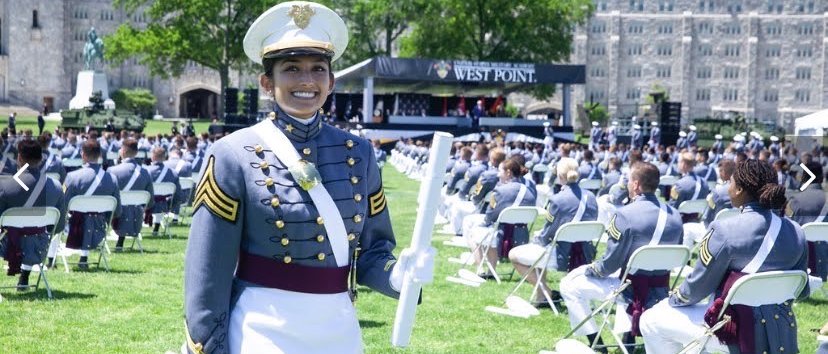 Kajol Maheshwari at her West Point graduation